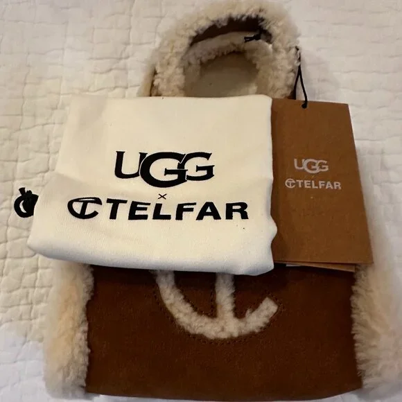 UGG x TELFAR Small Shopper Bag in Chestnut - Picture 3 of 4